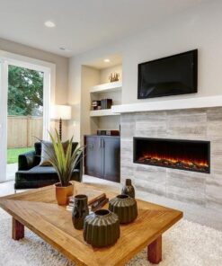 SimpliFire Scion 55 Inch Wall Mounted Electric Fireplace - SF-SC55-BK